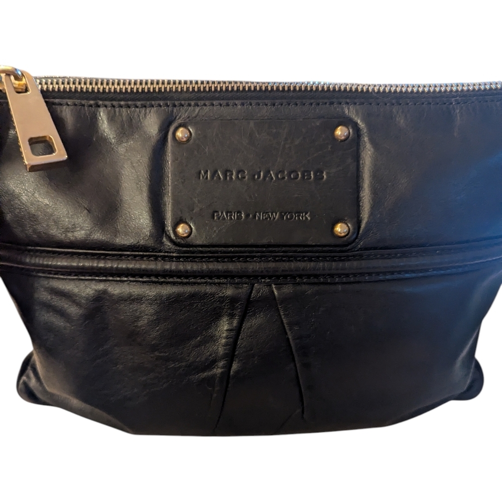 Marc Jacobs Black Leather Clutch Bag